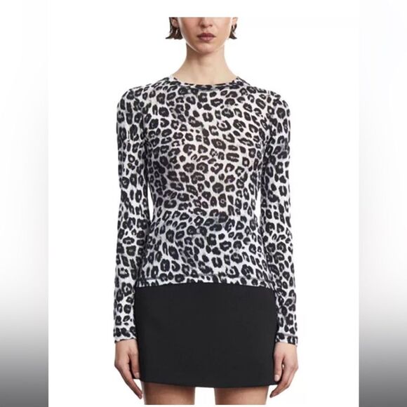 The Kooples Tops - The Kooples Long Sleeve Leopard Print Tee